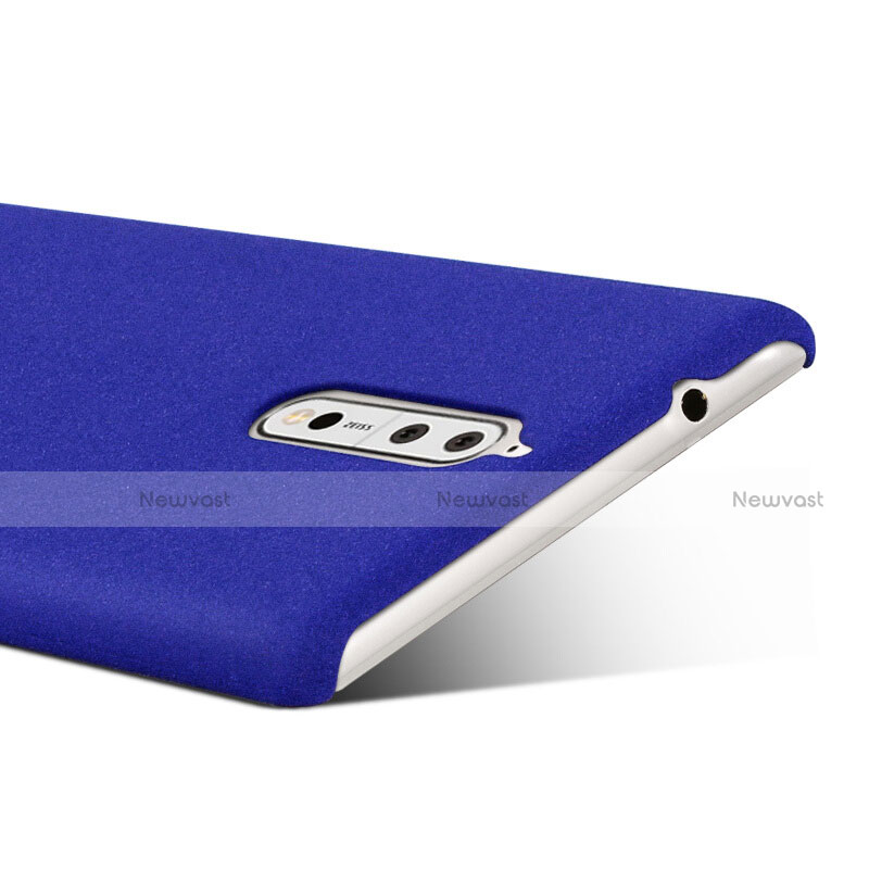 Hard Rigid Plastic Case Quicksand Cover for Nokia 8 Blue