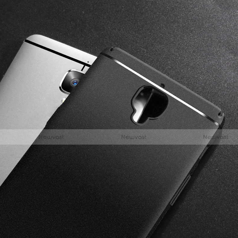 Hard Rigid Plastic Case Quicksand Cover for OnePlus 3 Black