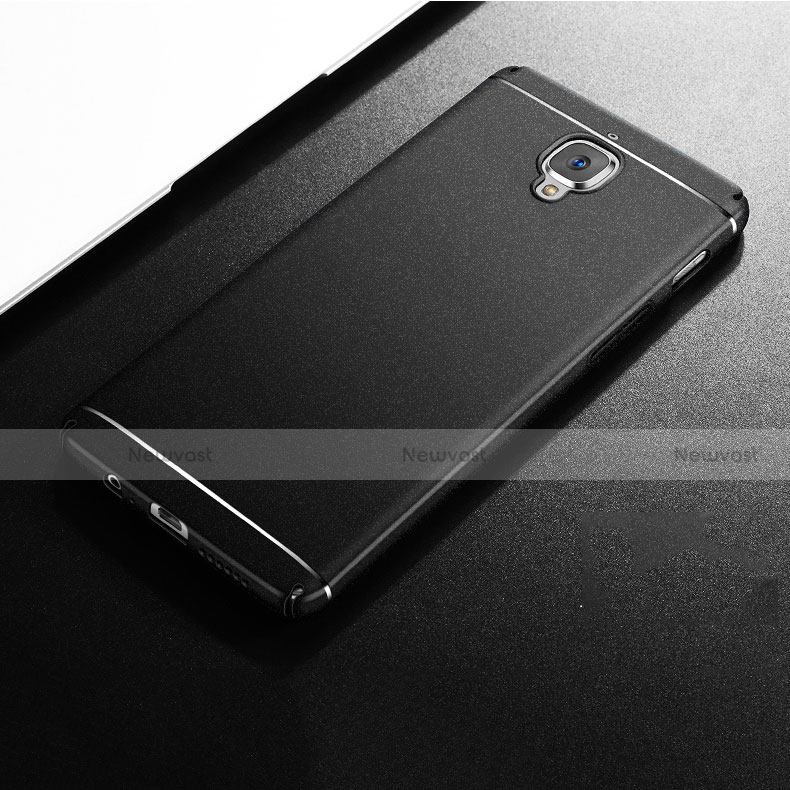 Hard Rigid Plastic Case Quicksand Cover for OnePlus 3 Black