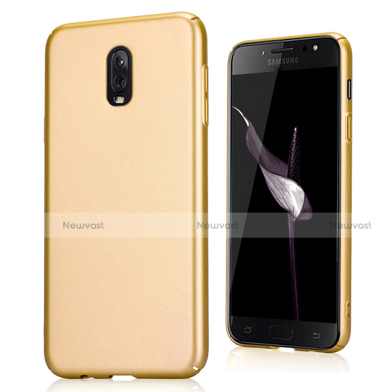 Hard Rigid Plastic Case Quicksand Cover for Samsung Galaxy C8 C710F Gold