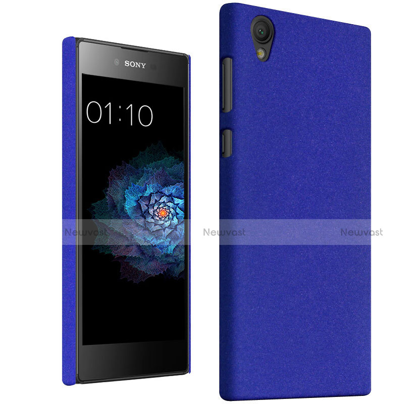 Hard Rigid Plastic Case Quicksand Cover for Sony Xperia L1 Blue