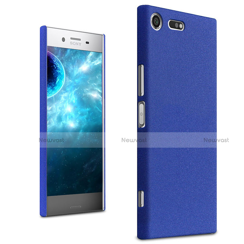 Hard Rigid Plastic Case Quicksand Cover for Sony Xperia XZ Premium Blue