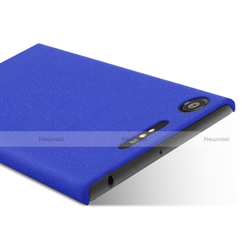 Hard Rigid Plastic Case Quicksand Cover for Sony Xperia XZ1 Blue
