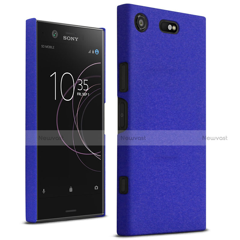 Hard Rigid Plastic Case Quicksand Cover for Sony Xperia XZ1 Compact Blue