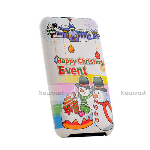 Hard Rigid Plastic Christmas Cover for Apple iPhone 3G 3GS Colorful