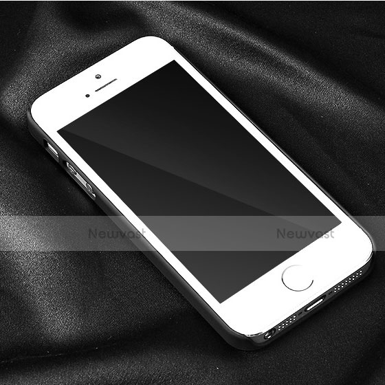 Hard Rigid Plastic Matte Finish Back Cover for Apple iPhone 5S Black