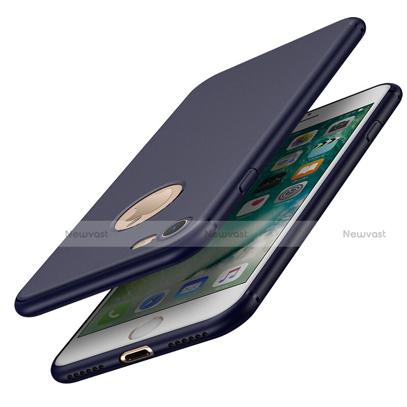 Hard Rigid Plastic Matte Finish Back Cover for Apple iPhone 8 Blue