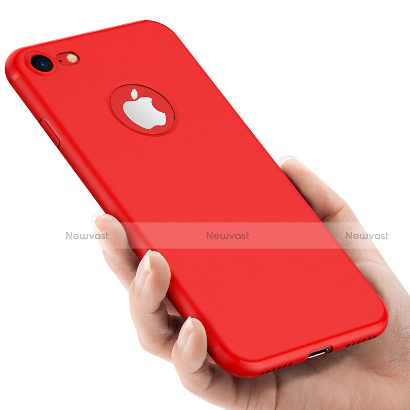 Hard Rigid Plastic Matte Finish Back Cover for Apple iPhone 8 Red