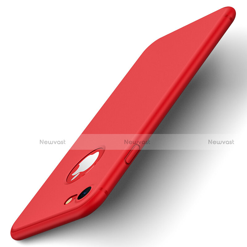 Hard Rigid Plastic Matte Finish Back Cover for Apple iPhone 8 Red