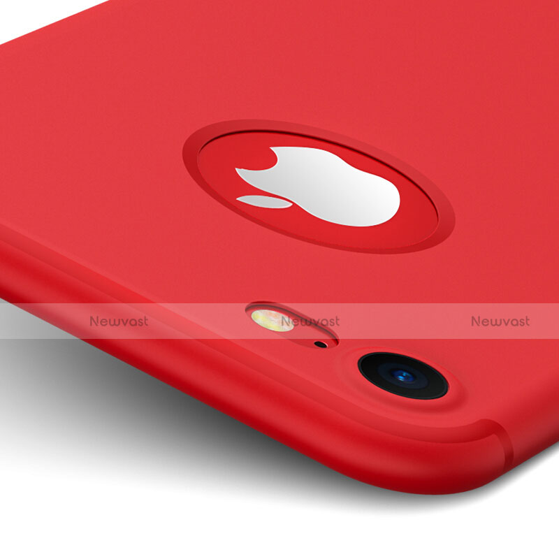 Hard Rigid Plastic Matte Finish Back Cover for Apple iPhone 8 Red