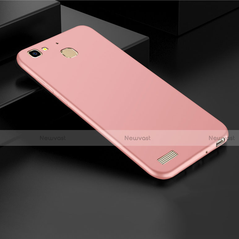 Hard Rigid Plastic Matte Finish Back Cover M01 for Huawei P8 Lite Smart Rose Gold