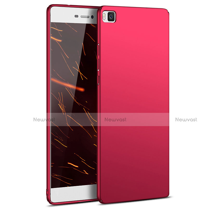 Hard Rigid Plastic Matte Finish Back Cover M03 for Huawei P8 Red