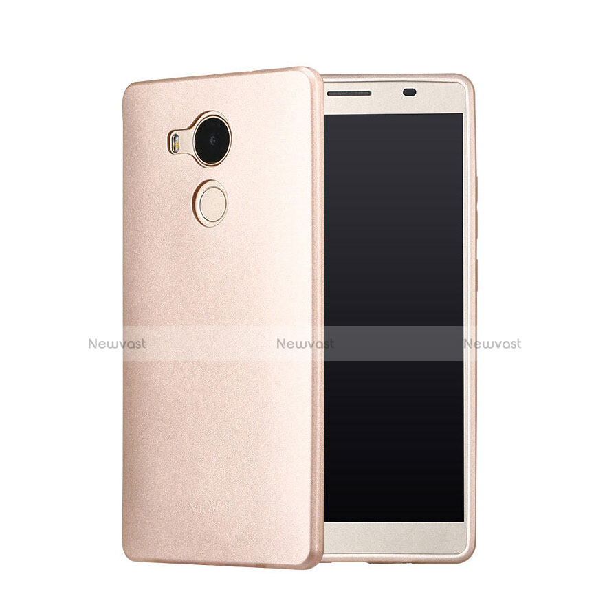 Hard Rigid Plastic Matte Finish Back Cover P01 for Huawei Mate 8 Gold