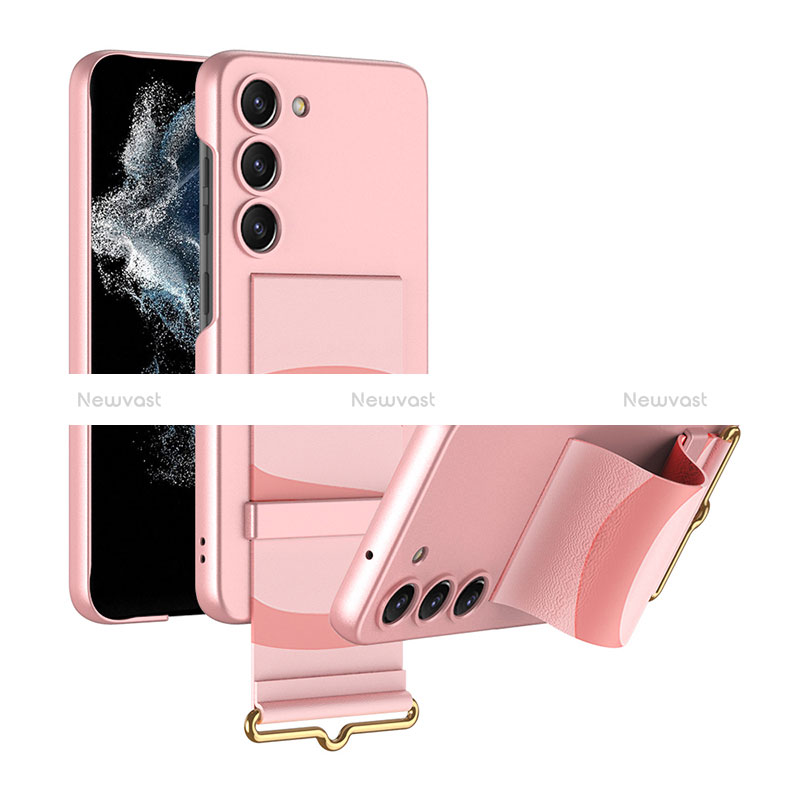 Hard Rigid Plastic Matte Finish Case Back Cover AC1 for Samsung Galaxy S22 5G Pink