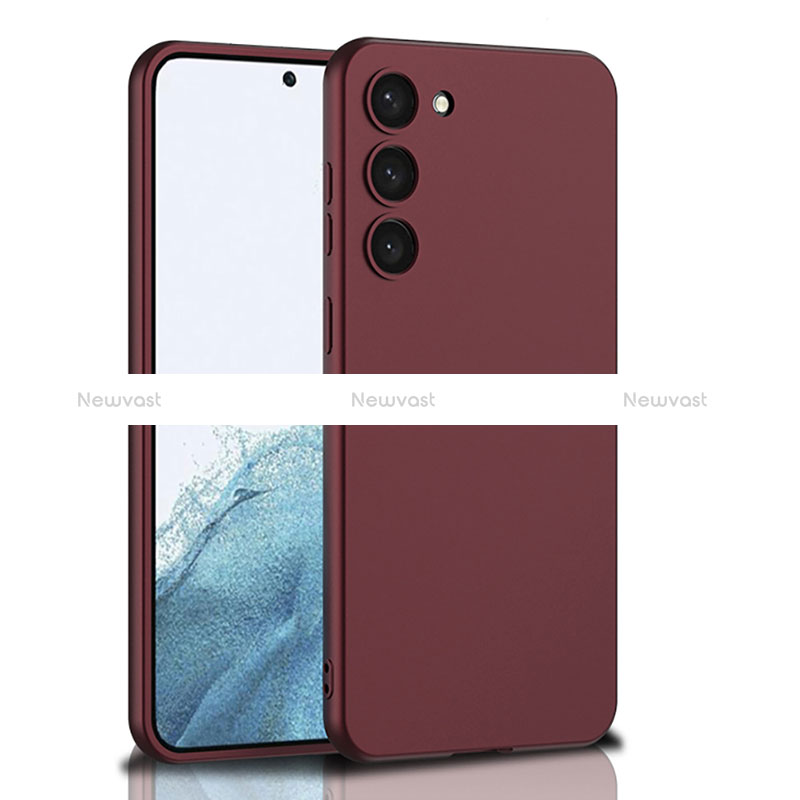 Hard Rigid Plastic Matte Finish Case Back Cover AC1 for Samsung Galaxy S22 Plus 5G Red