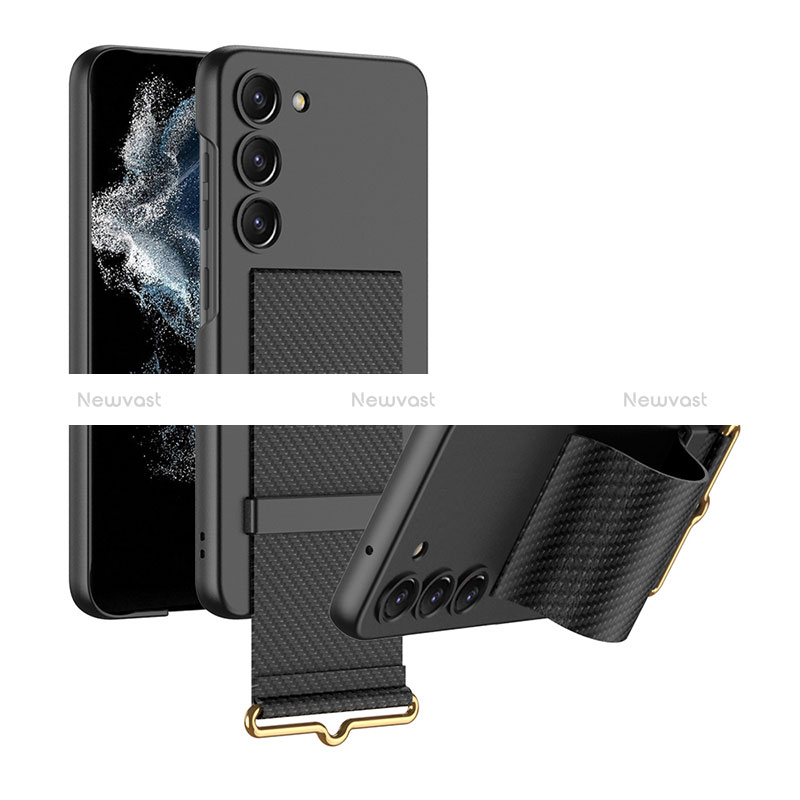 Hard Rigid Plastic Matte Finish Case Back Cover AC1 for Samsung Galaxy S23 Plus 5G Black