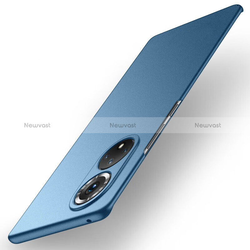 Hard Rigid Plastic Matte Finish Case Back Cover for Huawei Honor 50 5G Blue
