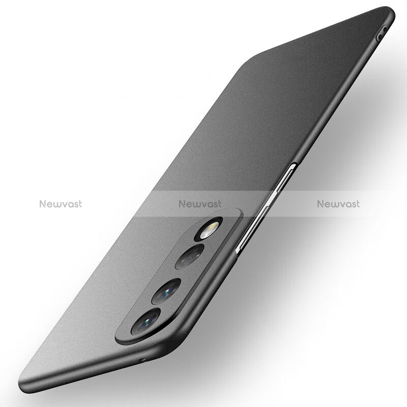 Hard Rigid Plastic Matte Finish Case Back Cover for Huawei Honor 90 5G Black