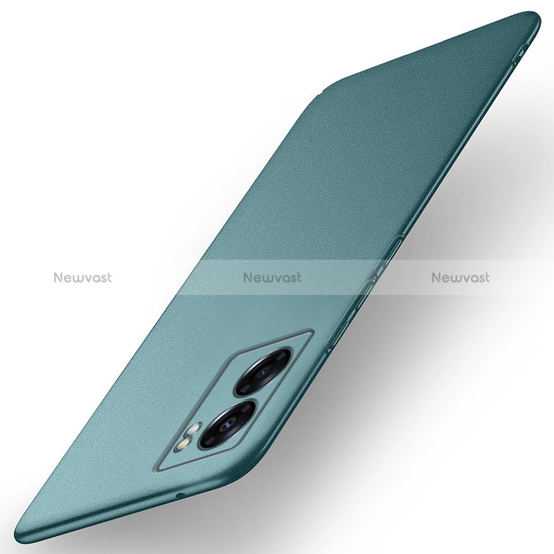 Hard Rigid Plastic Matte Finish Case Back Cover for Oppo A56S 5G Green