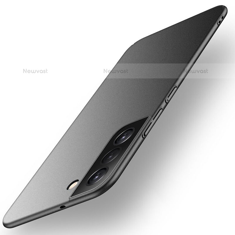 Hard Rigid Plastic Matte Finish Case Back Cover for Samsung Galaxy S22 5G Black