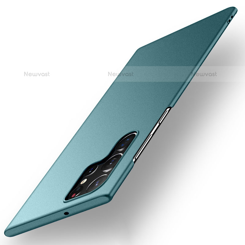 Hard Rigid Plastic Matte Finish Case Back Cover for Samsung Galaxy S22 Ultra 5G Green