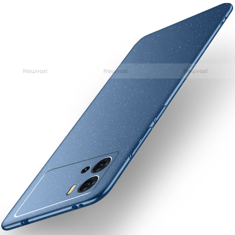 Hard Rigid Plastic Matte Finish Case Back Cover for Vivo iQOO 9 5G Blue