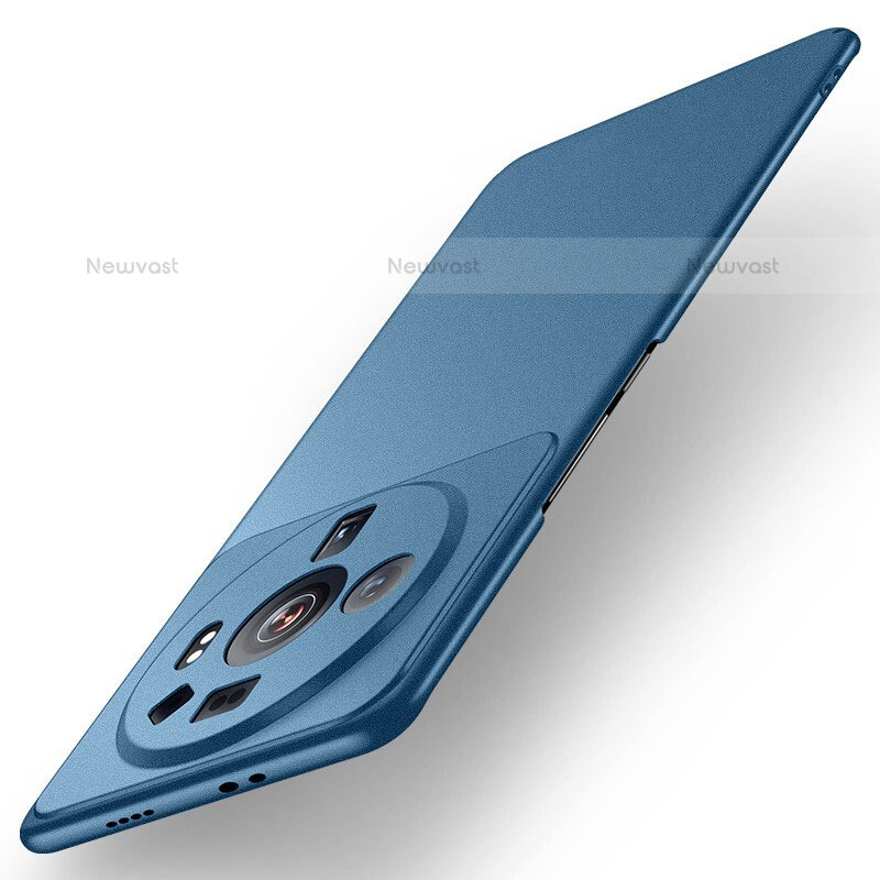 Hard Rigid Plastic Matte Finish Case Back Cover for Xiaomi Mi 12 Ultra 5G Blue