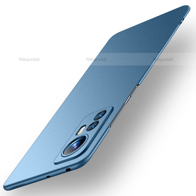 Hard Rigid Plastic Matte Finish Case Back Cover for Xiaomi Mi 12S 5G Blue