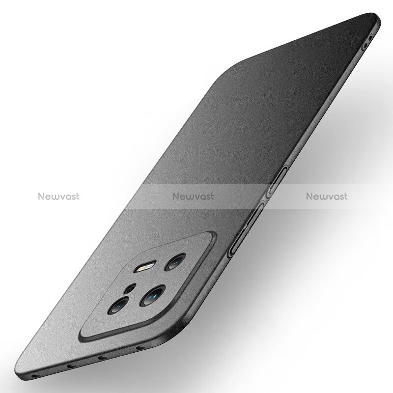 Hard Rigid Plastic Matte Finish Case Back Cover for Xiaomi Mi 13 5G Black