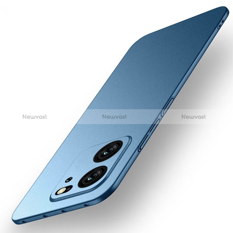 Hard Rigid Plastic Matte Finish Case Back Cover for Xiaomi Mi 13T 5G Blue