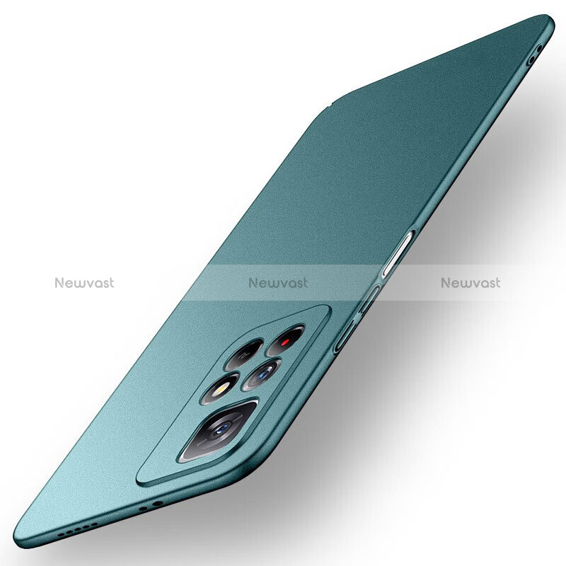 Hard Rigid Plastic Matte Finish Case Back Cover for Xiaomi Redmi Note 11S 5G Green