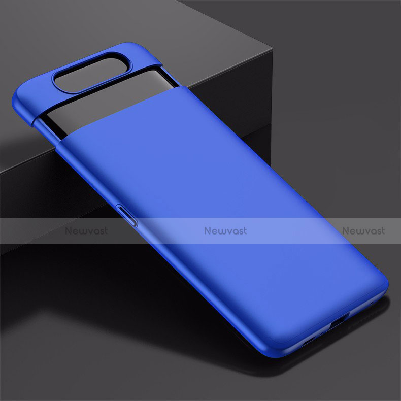 Hard Rigid Plastic Matte Finish Case Back Cover G01 for Samsung Galaxy A80 Blue