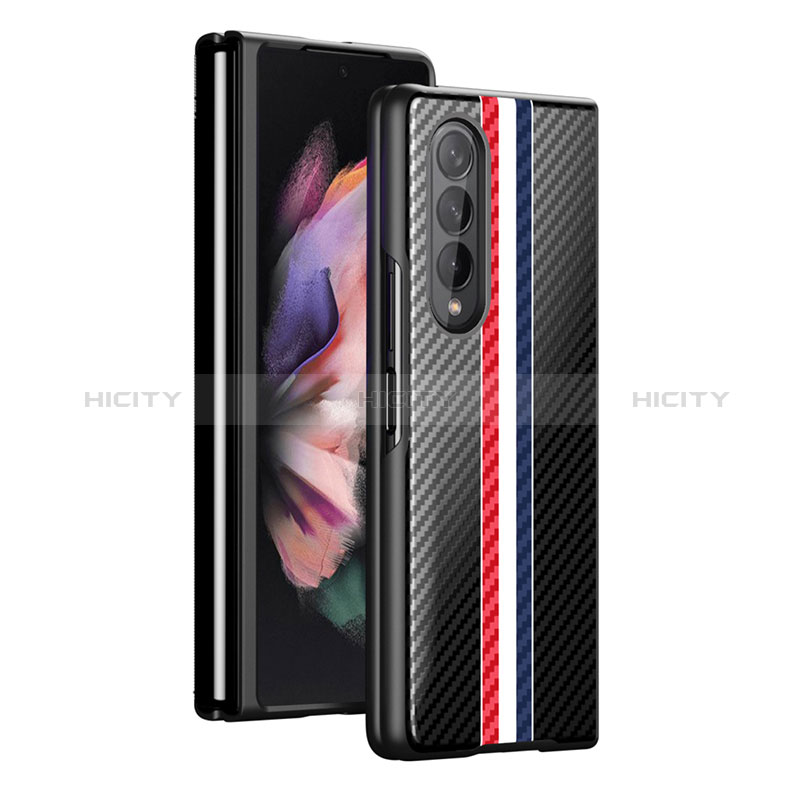 Hard Rigid Plastic Matte Finish Case Back Cover H01 for Samsung Galaxy Z Fold4 5G Black