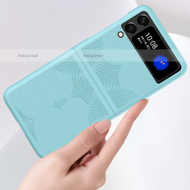 Hard Rigid Plastic Matte Finish Case Back Cover H04 for Samsung Galaxy Z Flip3 5G