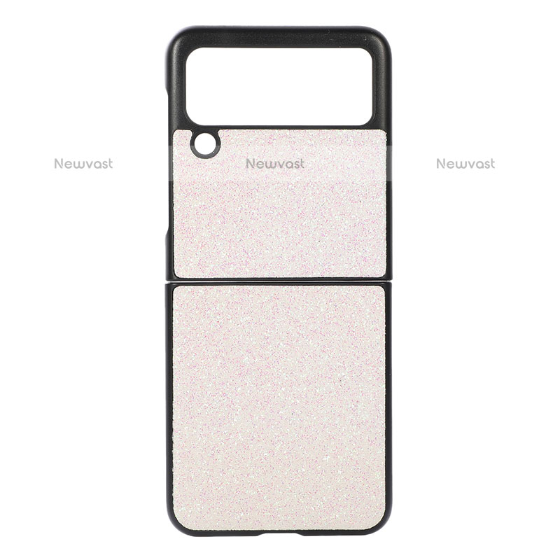 Hard Rigid Plastic Matte Finish Case Back Cover H07 for Samsung Galaxy Z Flip3 5G White