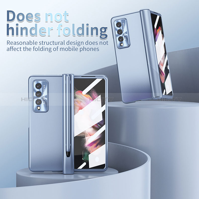 Hard Rigid Plastic Matte Finish Case Back Cover H08 for Samsung Galaxy Z Fold4 5G