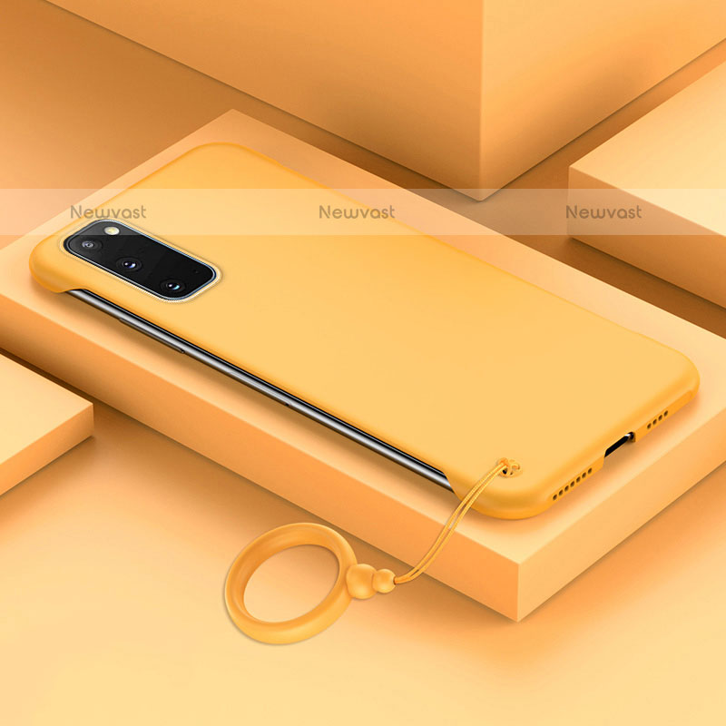 Hard Rigid Plastic Matte Finish Case Back Cover JS1 for Samsung Galaxy S20 5G Yellow