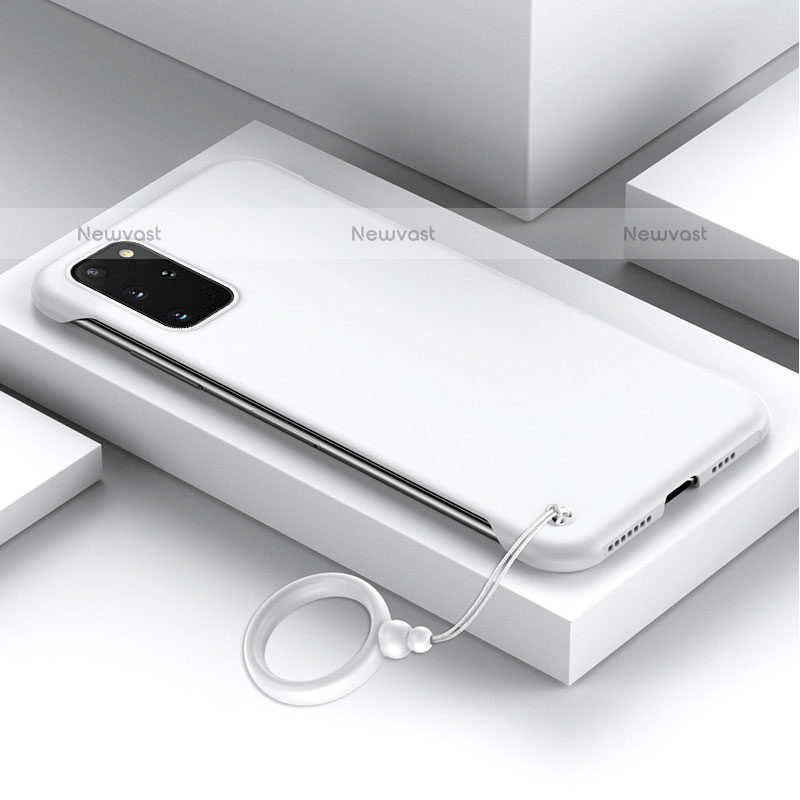 Hard Rigid Plastic Matte Finish Case Back Cover JS1 for Samsung Galaxy S20 Plus 5G White