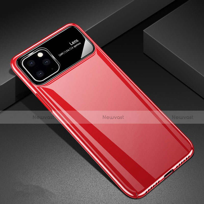 Hard Rigid Plastic Matte Finish Case Back Cover M01 for Apple iPhone 11 Pro Max Red