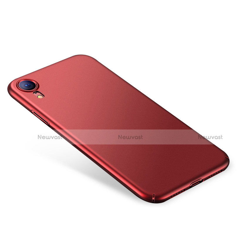 Hard Rigid Plastic Matte Finish Case Back Cover M01 for Apple iPhone XR Red