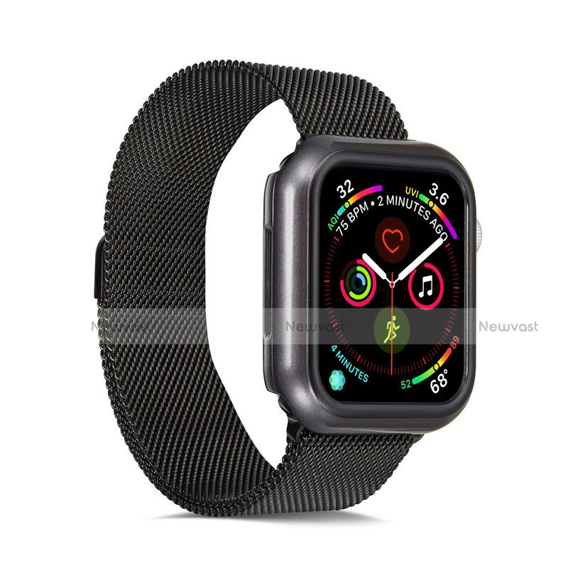 Hard Rigid Plastic Matte Finish Case Back Cover M01 for Apple iWatch 5 44mm