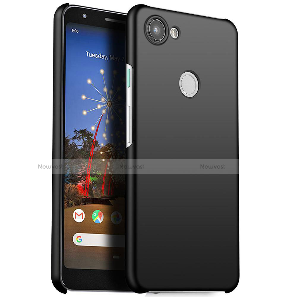 Hard Rigid Plastic Matte Finish Case Back Cover M01 for Google Pixel 3a XL Black