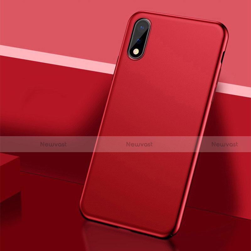 Hard Rigid Plastic Matte Finish Case Back Cover M01 for Huawei Enjoy 10 Red