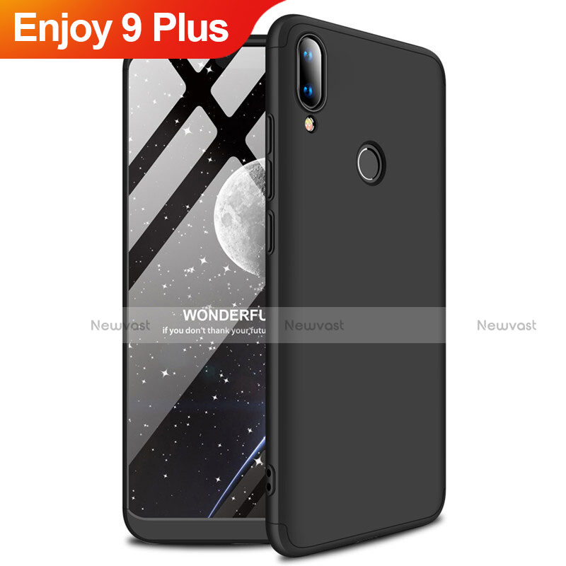 Hard Rigid Plastic Matte Finish Case Back Cover M01 for Huawei Enjoy 9 Plus Black