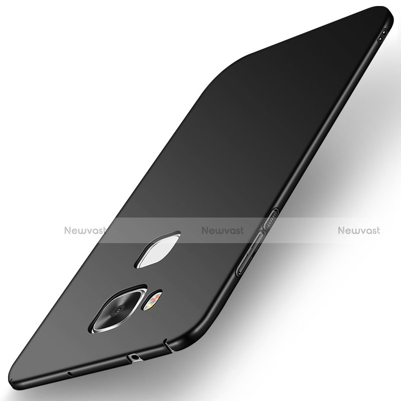Hard Rigid Plastic Matte Finish Case Back Cover M01 for Huawei G7 Plus Black