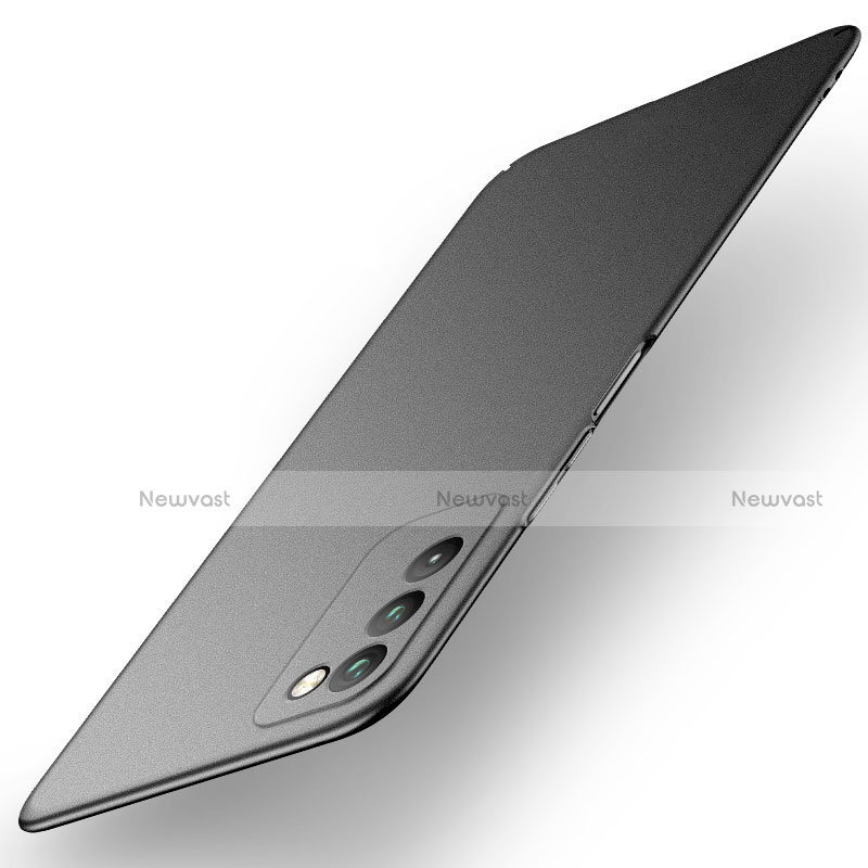 Hard Rigid Plastic Matte Finish Case Back Cover M01 for Huawei Honor 30 Lite 5G Black