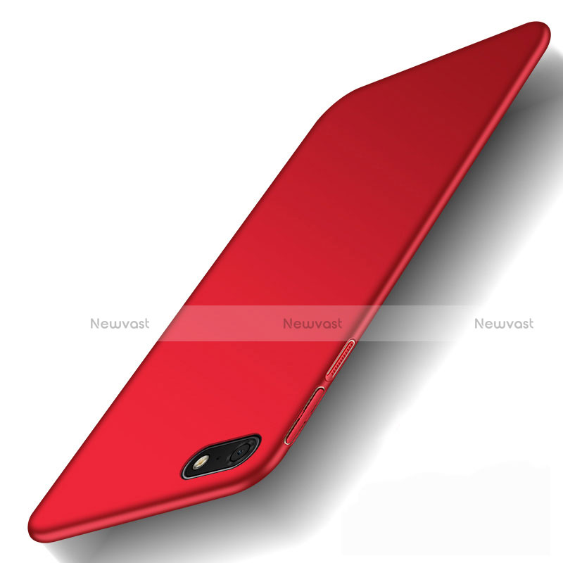 Hard Rigid Plastic Matte Finish Case Back Cover M01 for Huawei Honor 7S Red