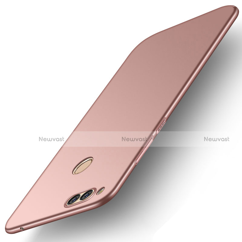Hard Rigid Plastic Matte Finish Case Back Cover M01 for Huawei Honor 7X Rose Gold