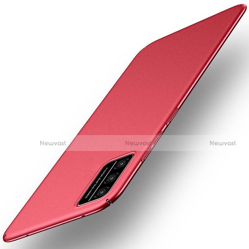 Hard Rigid Plastic Matte Finish Case Back Cover M01 for Huawei Honor Play4T Pro Red