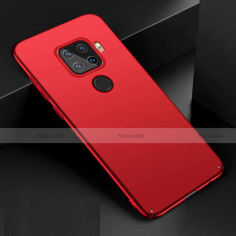 Hard Rigid Plastic Matte Finish Case Back Cover M01 for Huawei Mate 30 Lite Red